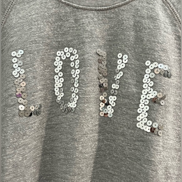 Sundry Love Sequin Embellished Raglan Pullover Sweatshirt Size Small - Picture 5 of 9